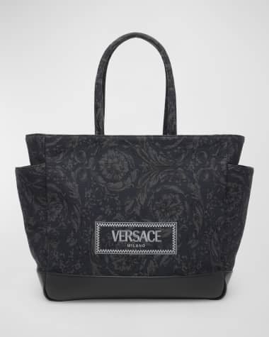 Versace Barocco Jacquard Diaper Tote Bag