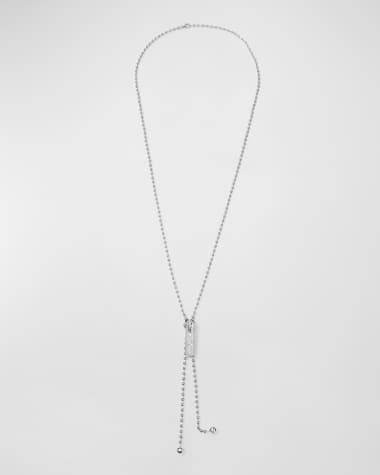 Roberto Coin 18K Yellow Gold Pave Diamond Zipper Necklace, 0.73tcw