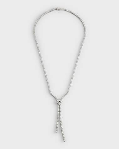 Roberto Coin 18K White Gold Love In Verona Diamond Lariat Necklace