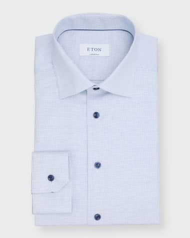 Eton Men's Contemporary Fit Dobby Shirt