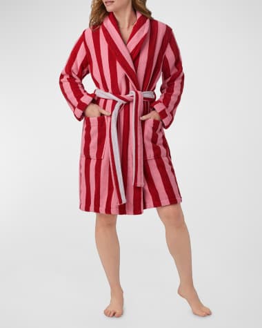 Unisex Striped Linen Cotton Robe