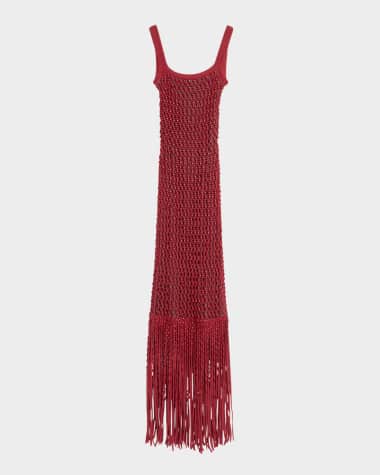 Diotima Gala Backless Crystal Mesh Gown