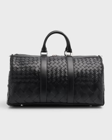 Bottega Veneta Men's Medium Intrecciato Leather Duffel Bag