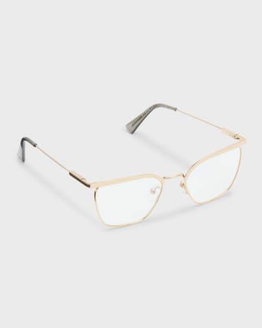 The Book Club Be a Wolf Metal Cat-Eye Glasses
