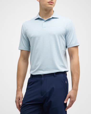 Peter Millar Men's McCraven Stripe Performance Jersey Polo Shirt