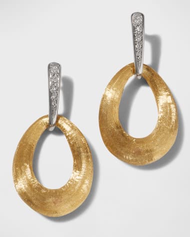 Marco Bicego 18K Lucia Loop Earrings with Diamonds