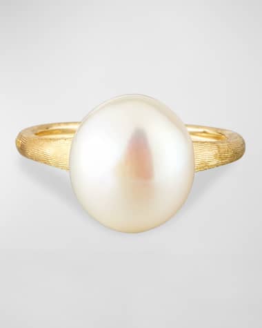 Marco Bicego Africa 18k Pearl Ring, Size 7