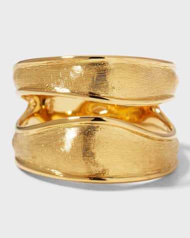 Marco Bicego 18K Lunaria Yellow Gold Split Ring Size 7
