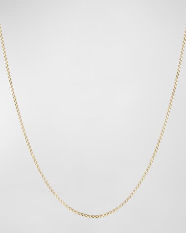David Yurman Box Chain Necklace with Spiritual Bead Clasp