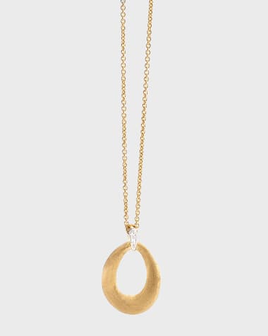Marco Bicego 18K Lucia Small Loop Pendant with Diamonds