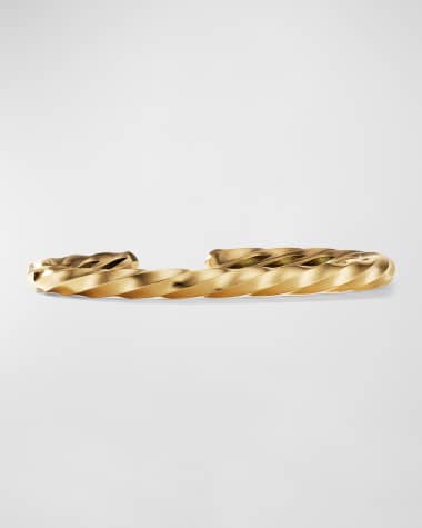 David Yurman Cable Edge Cuff Bracelet in 18K Gold, 5.5mm