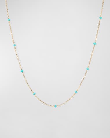 David Yurman Cable Collectibles Turquoise Necklace, 36"L