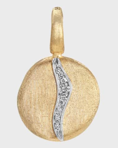 Marco Bicego 18k Jaipur Small Pendant with Diamond Pave Accent