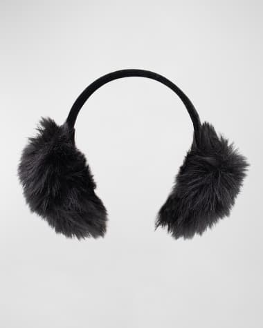 Surell Accessories Velvet & Faux Fox Fur Ear Muffs