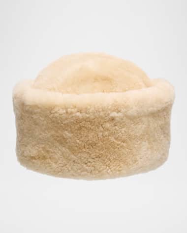 Surell Accessories Sheepskin Shearling Beanie