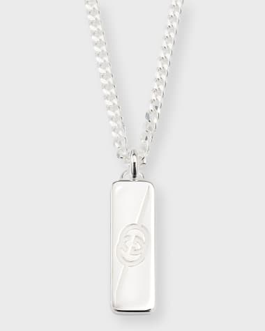 Gucci Men's Gucci Tag Necklace, Silver