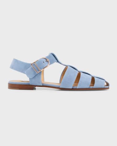 Gabriela Hearst Lynn Suede Fisherman Sandals
