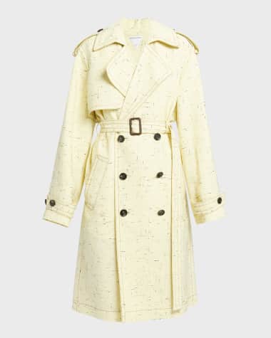 Bottega Veneta Double-Breasted Belted Trench Coat