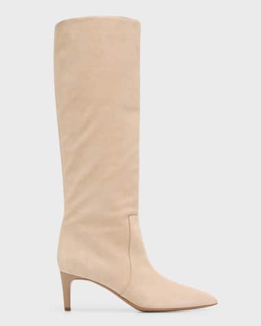 Paris Texas Suede Stiletto Tall Boots