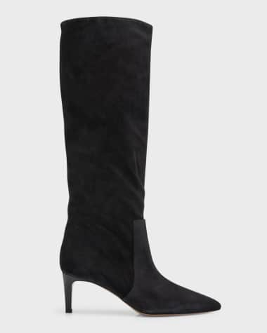 Paris Texas Suede Stiletto Tall Boots