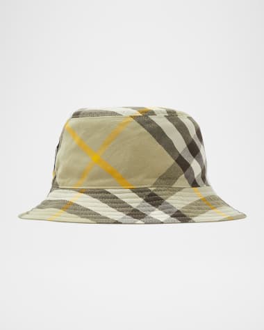 Burberry Men's Reversible Check Bucket Hat