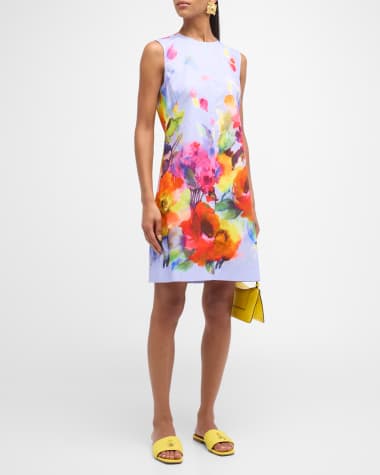 Lela Rose Kelly Floral Print Dress