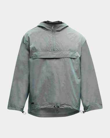 TRUE TRIBE Men's Iridescent Short Poncho