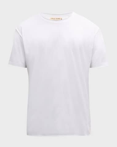 TRUE TRIBE Men's Lounge Active Silky Cotton T-Shirt