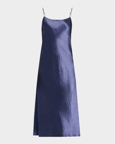 Vince Satin Midi Slip Dress