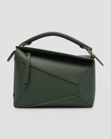 Loewe Puzzle Edge Small Top-Handle Bag in Leather