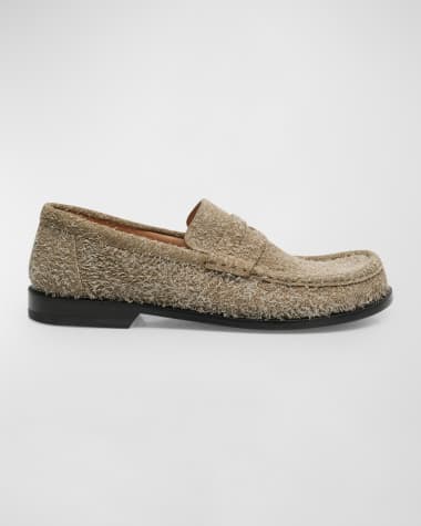 Loewe Men's Campo Suede Penny Loafers