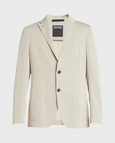 ZEGNA Men's Cotton Silk Suit