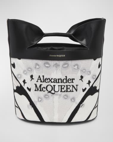 Alexander McQueen The Bow Logo Bucket Bag