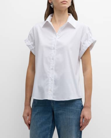 Finley Button-Down Cotton Poplin Camp Shirt