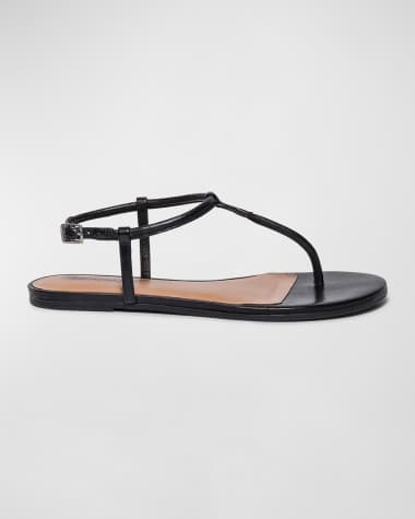 Bernardo Leather Slingback Thong Sandals