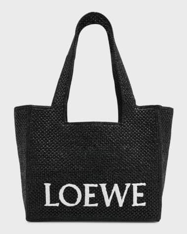 Loewe x Paula’s Ibiza Logo Medium Tote Bag in Raffia