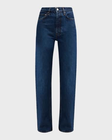 Toteme Mid-Rise Classic Cut Straight-Leg Denim Jeans