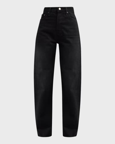 Toteme Mid-Rise Twisted Seam Straight-Leg Jeans