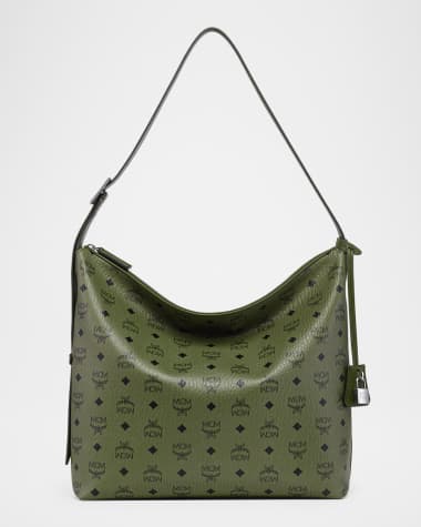 MCM Aren Visetos Monogram Hobo Bag