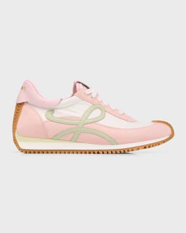 Pink top designer sneakers
