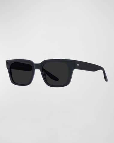 Barton Perreira Men's Zander Plastic Rectangle Sunglasses