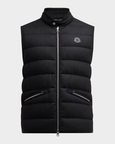 Moncler Men's Gallienne Cashmere-Blend Down Vest