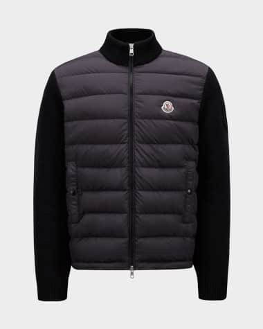 Moncler Men's Channeled Knit Zip Cardigan