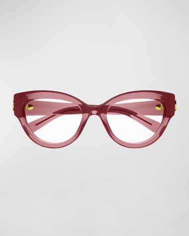 Gucci GG Plastic Cat-Eye Glasses