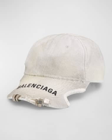 Balenciaga Men's Distressed Baseball Cap
