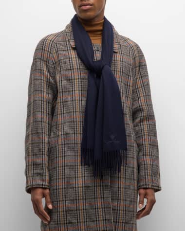 Loro Piana Men's Grande Unita Cashmere Scarf