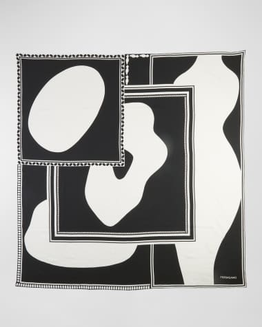 Ferragamo Clessidra Square Scarf