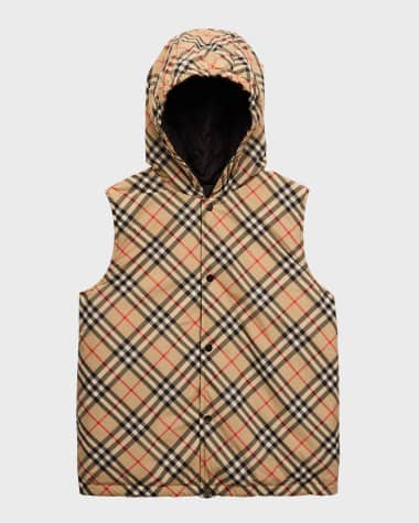 Burberry vest kids gold on sale