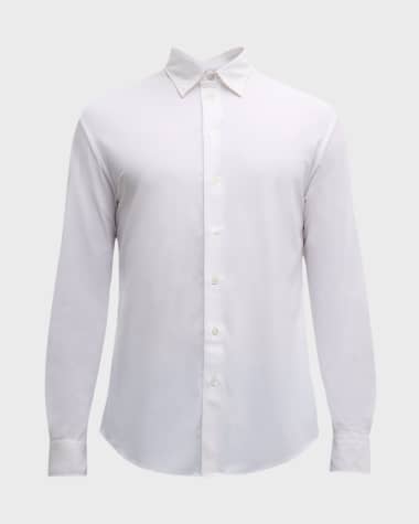 Emporio Armani Men's Slim Fit Nylon-Stretch Sport Shirt