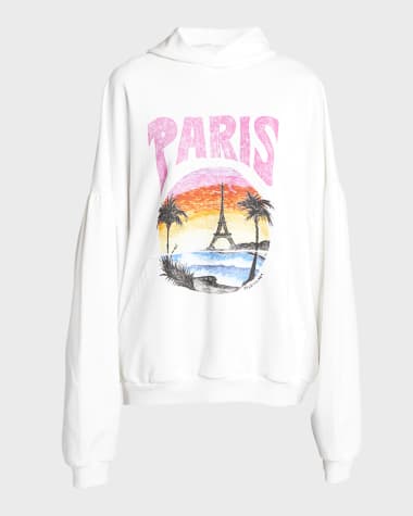 Balenciaga Tropical Paris Oversized Hoodie